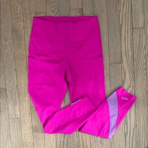 Brooks pink running leggings